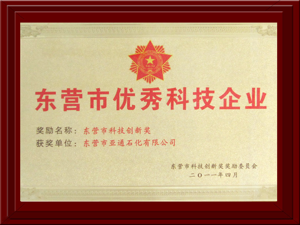 東營(ying)市優秀(xiu)科技企(qǐ)業 